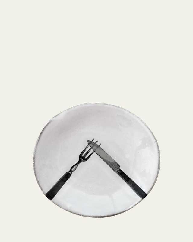 Small Fork and Knife Plate